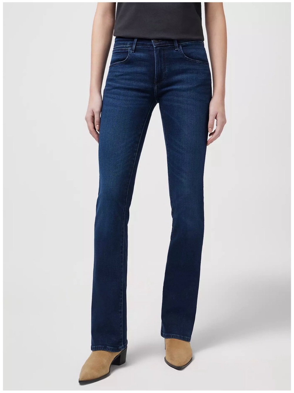 Wrangler Women’s Sz 10 High Rise Bootcut Jeans Dark Wash Stretch Denim